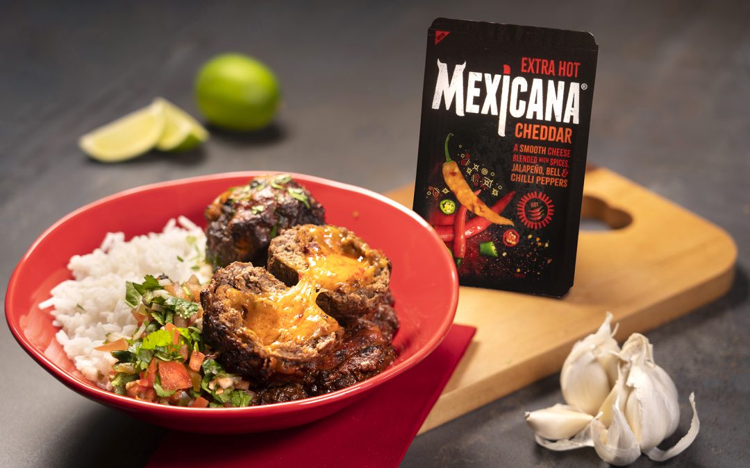 Mexicana® ‘Hot Stuff’ed Giant Meatballs with Fresh Salsa