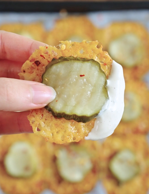 Cheesy Pickle Crisps