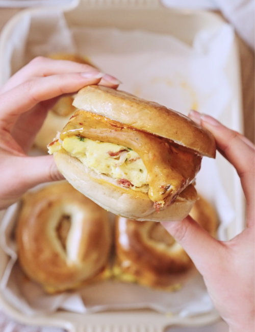 Protein Breakfast Bagels
